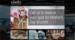 Desktop Screenshot of clarksseafoodandchophouse.com