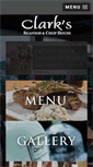 Mobile Screenshot of clarksseafoodandchophouse.com